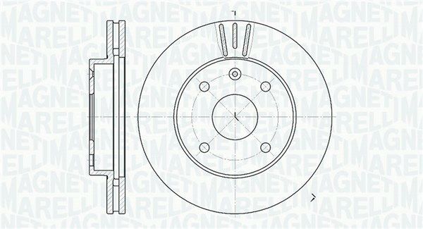 MAGNETI MARELLI Тормозной диск 361302040278